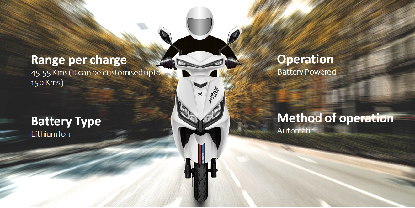 Image of Ather electric scooter on road