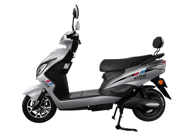 Side view of Grey Active Electric electric scooter