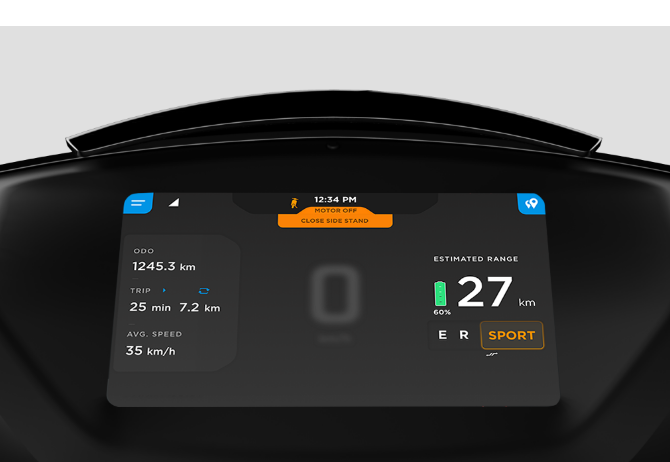 Smart Electric Scooter Dashboard
